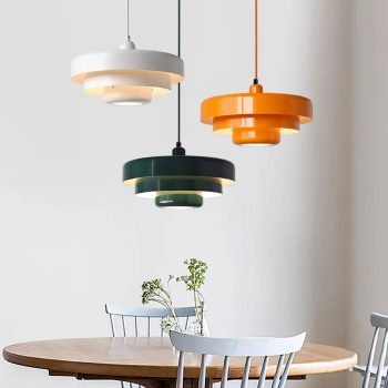 Retro Bauhaus Chandelier Nordic Minimalist Danish Classic Multi-layer Cake Pendant Lamp